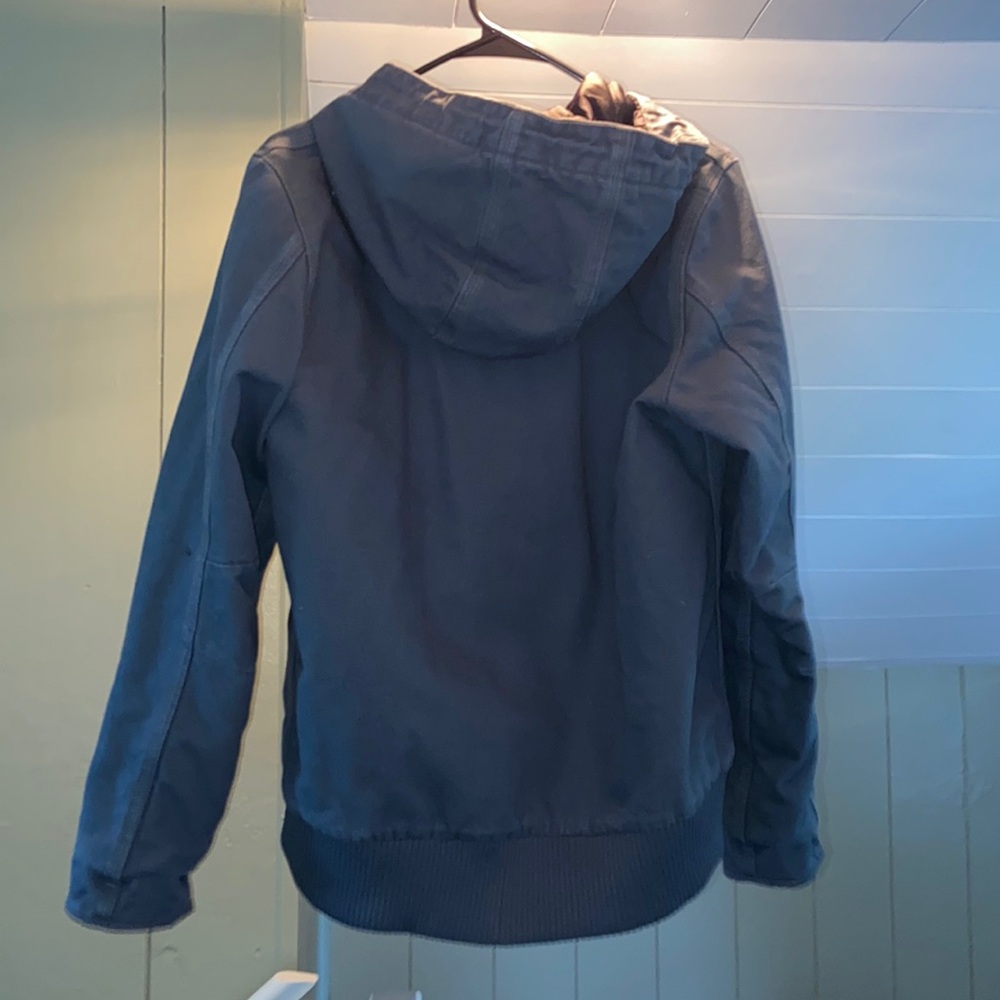 *RARE* Carhartt Women’s Loose Fit Washed Duck Insulated Active Jacket -MAGNESIUM - Picture 2 of 4